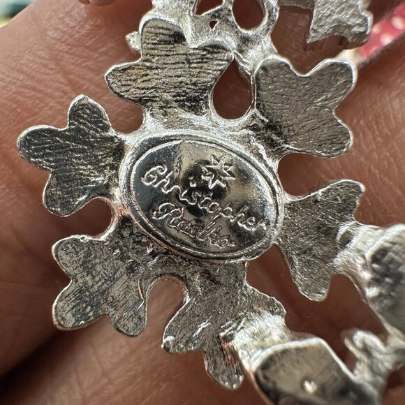 Vintage Christmas Brooch Lot Snowman Gingerbread Wreath Signed JJ Gerrys Radko - Picture 7 of 11